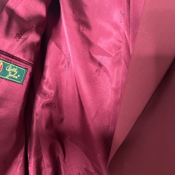 Bobby Jones golf sport coat size 44 cranberry - Picture 9 of 12